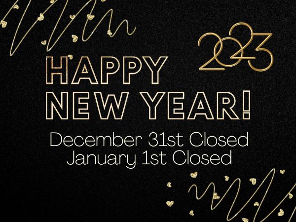 Closed December 31 and January 1