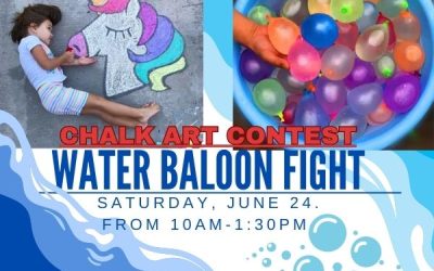 Chalk Art Contest/Water Balloon Fight!