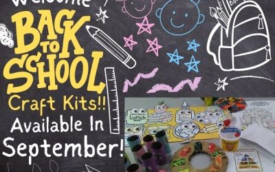 Welcome Back To School Craft Kits Available In September At Withee Library!