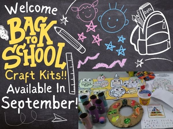 Welcome Back To School Craft Kits Available In September At Withee Library!